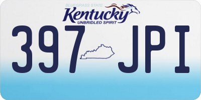 KY license plate 397JPI