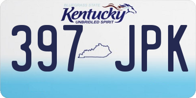 KY license plate 397JPK