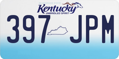 KY license plate 397JPM