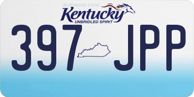 KY license plate 397JPP