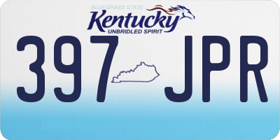 KY license plate 397JPR
