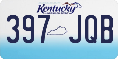 KY license plate 397JQB