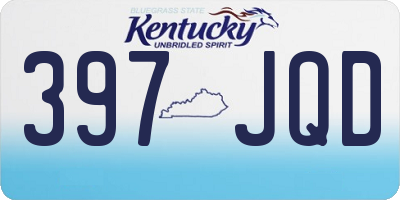 KY license plate 397JQD