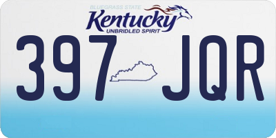KY license plate 397JQR