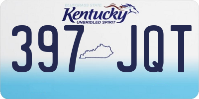 KY license plate 397JQT