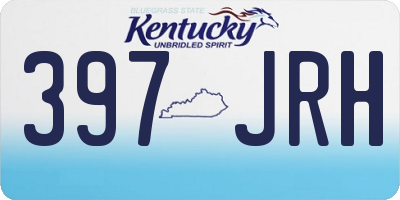 KY license plate 397JRH