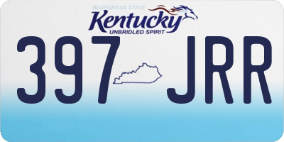 KY license plate 397JRR