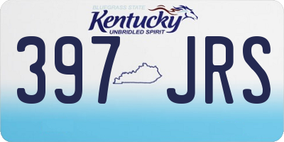 KY license plate 397JRS