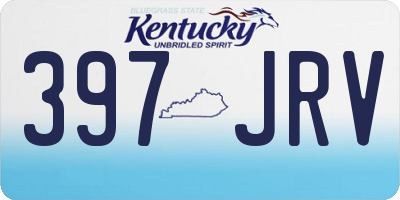KY license plate 397JRV