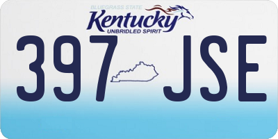 KY license plate 397JSE
