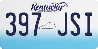 KY license plate 397JSI
