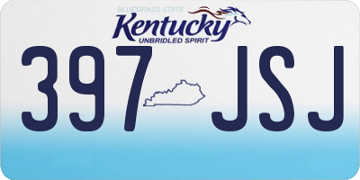 KY license plate 397JSJ