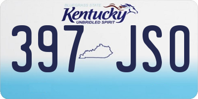 KY license plate 397JSO