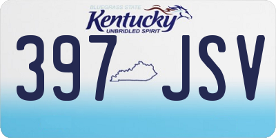 KY license plate 397JSV
