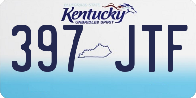KY license plate 397JTF