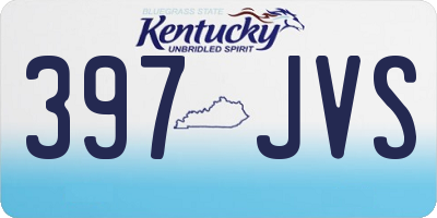 KY license plate 397JVS