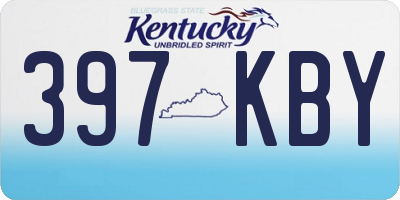 KY license plate 397KBY