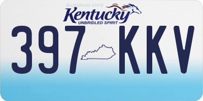 KY license plate 397KKV