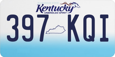 KY license plate 397KQI