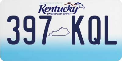 KY license plate 397KQL