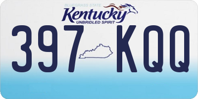 KY license plate 397KQQ