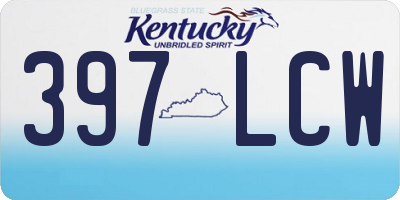 KY license plate 397LCW