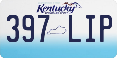 KY license plate 397LIP