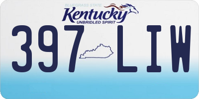 KY license plate 397LIW