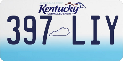 KY license plate 397LIY