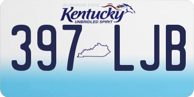 KY license plate 397LJB