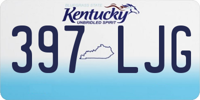 KY license plate 397LJG