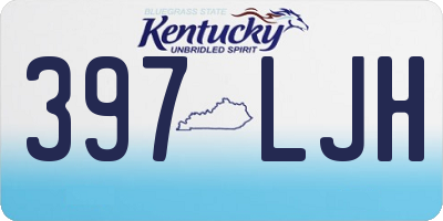 KY license plate 397LJH