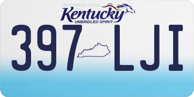 KY license plate 397LJI