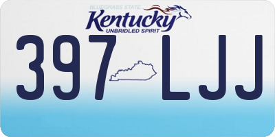 KY license plate 397LJJ
