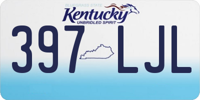 KY license plate 397LJL