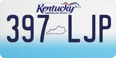 KY license plate 397LJP