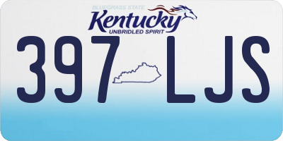 KY license plate 397LJS