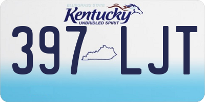 KY license plate 397LJT