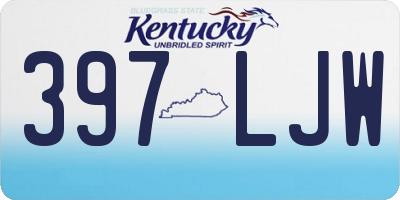 KY license plate 397LJW