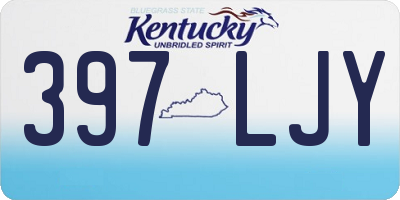 KY license plate 397LJY
