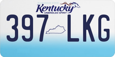 KY license plate 397LKG