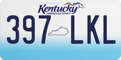 KY license plate 397LKL