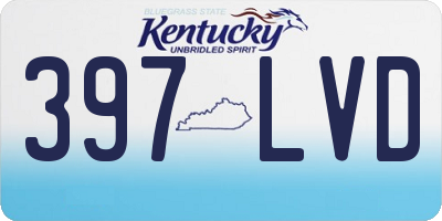KY license plate 397LVD