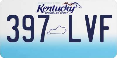KY license plate 397LVF