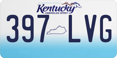 KY license plate 397LVG