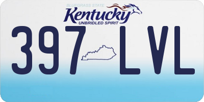KY license plate 397LVL