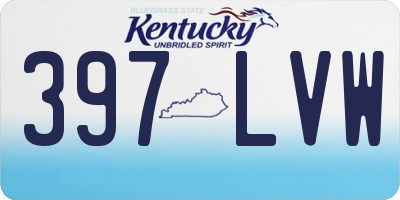 KY license plate 397LVW