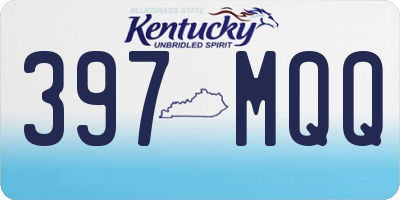 KY license plate 397MQQ