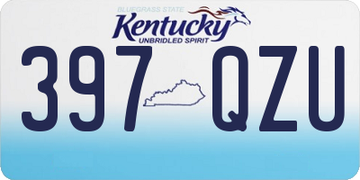 KY license plate 397QZU