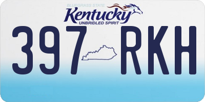 KY license plate 397RKH